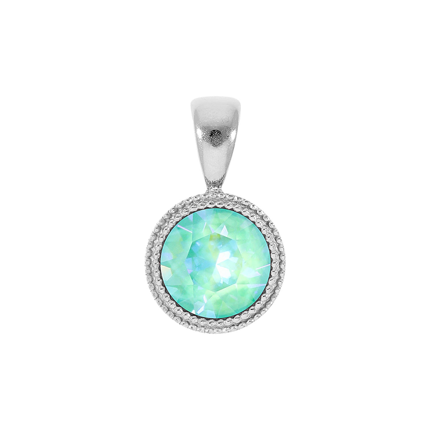 Fabero Pendant 0.43" - Silver silky sage delite