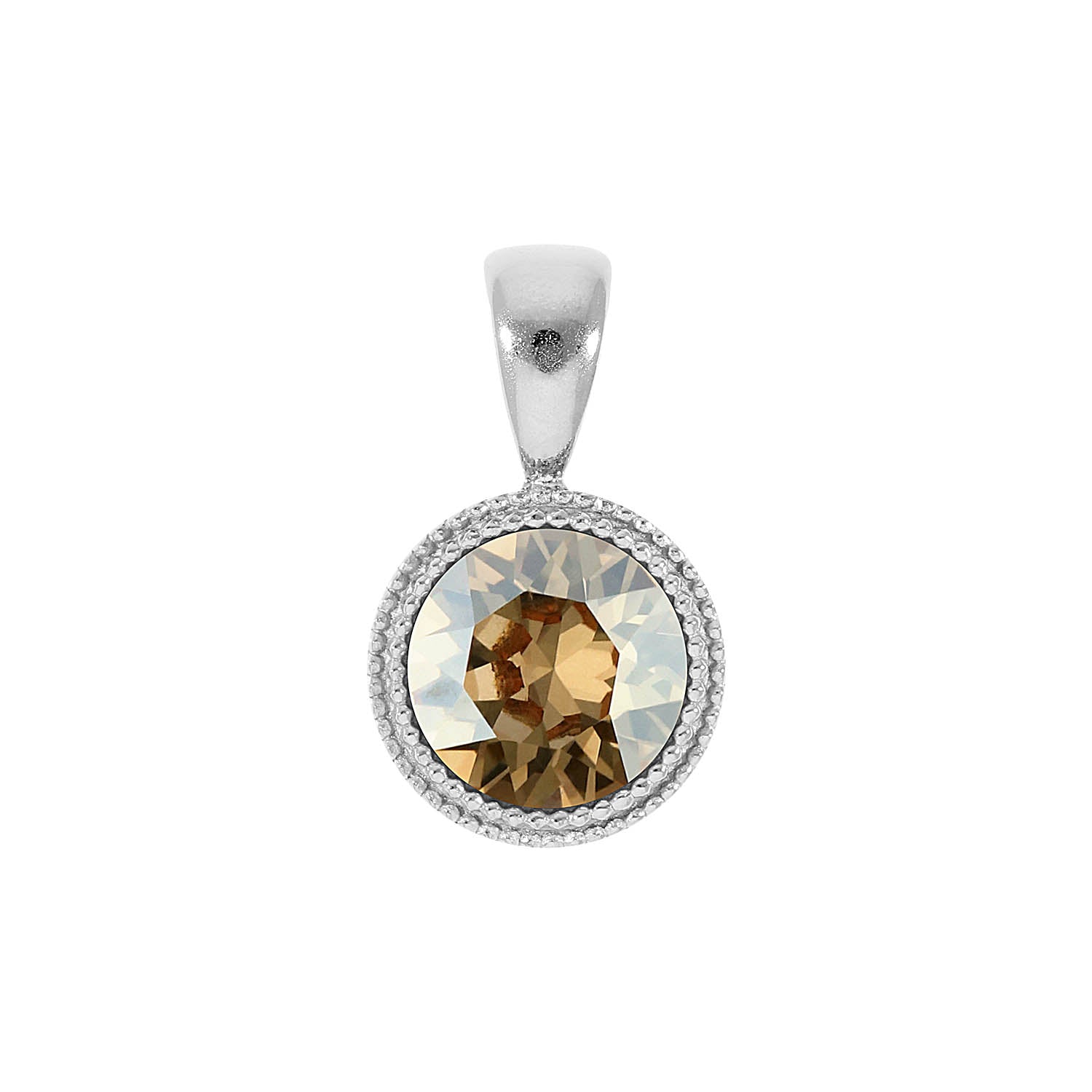Fabero Pendant 0.43" - Silver golden shadow