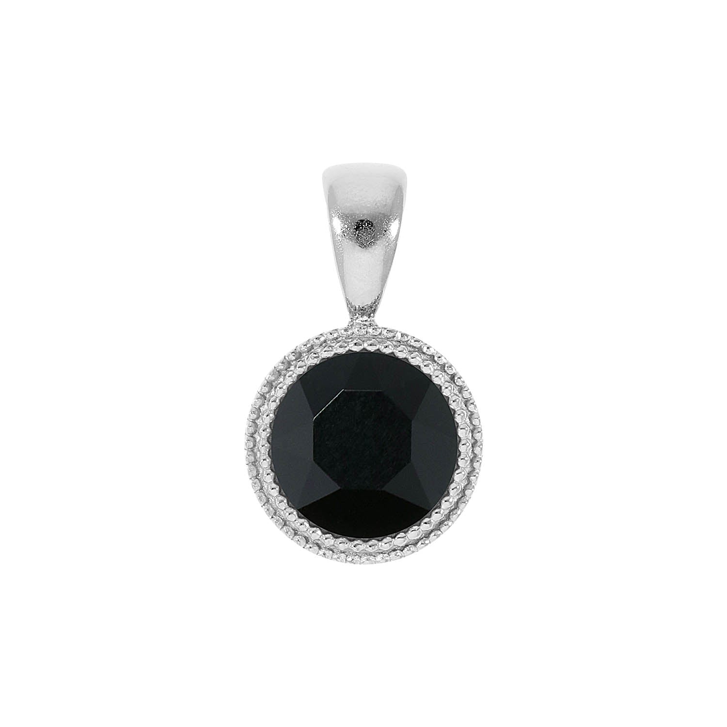 Fabero Pendant 0.43" - Silver jet