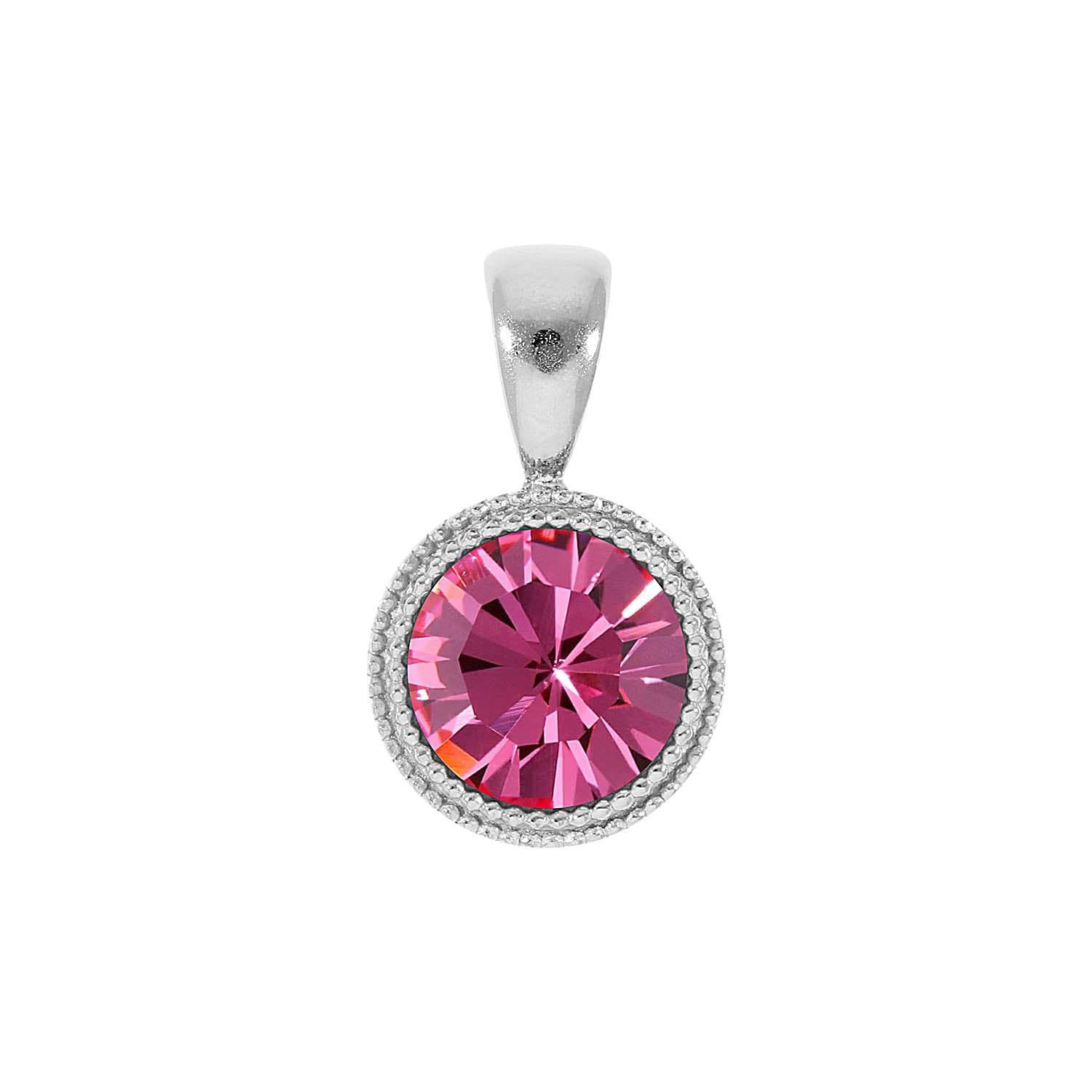 Fabero Pendant 0.43" - Silver rose