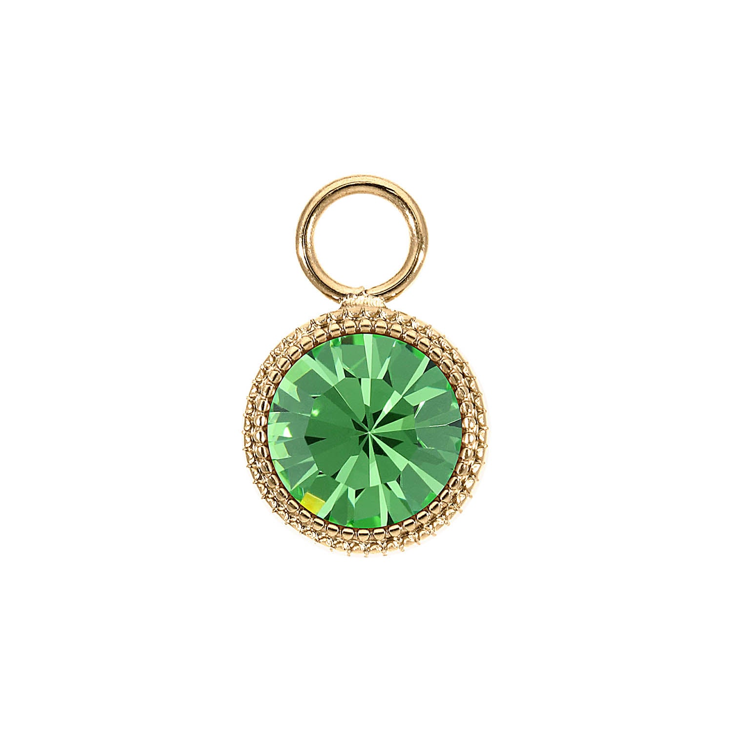 Fabero Charm 0.43" - Gold peridot