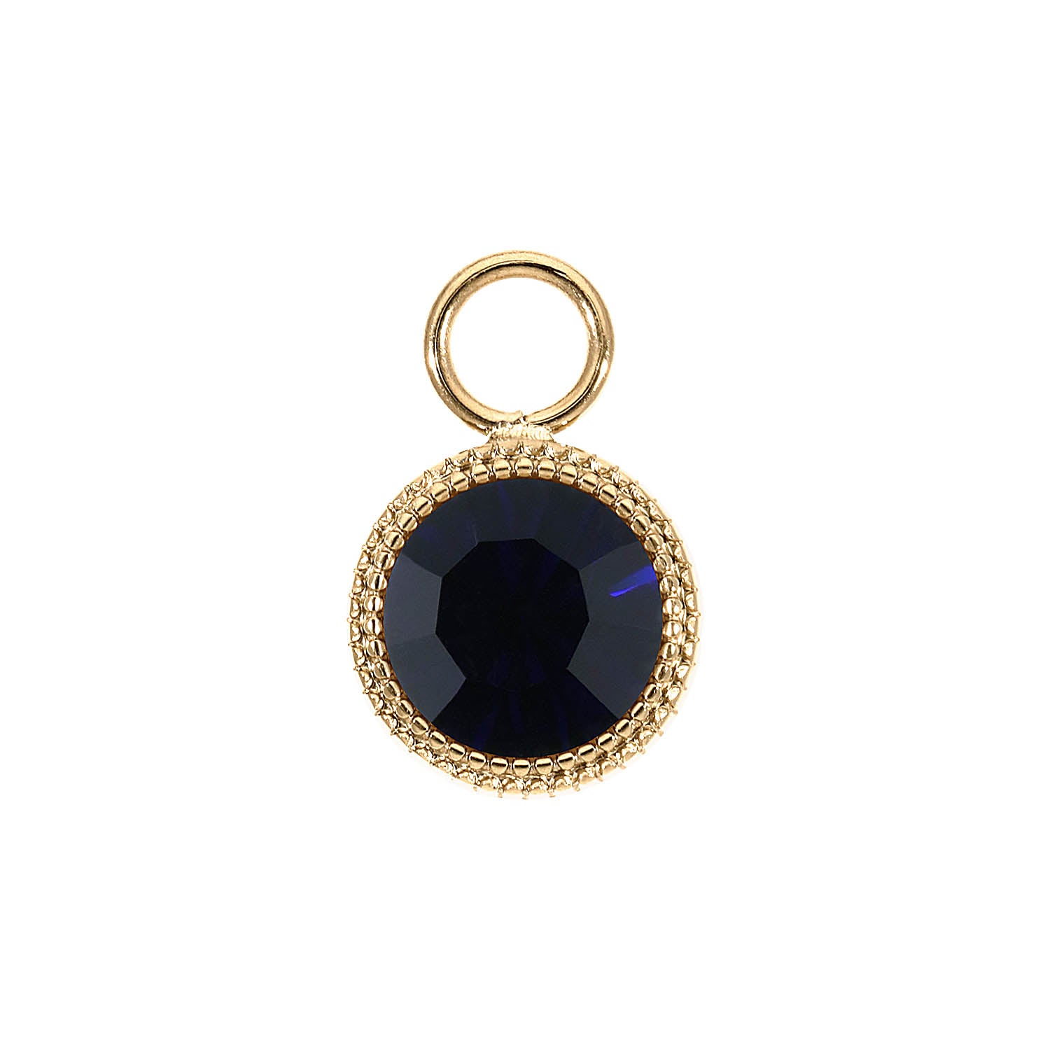 Fabero Charm 0.43" - Gold Dark Indigo