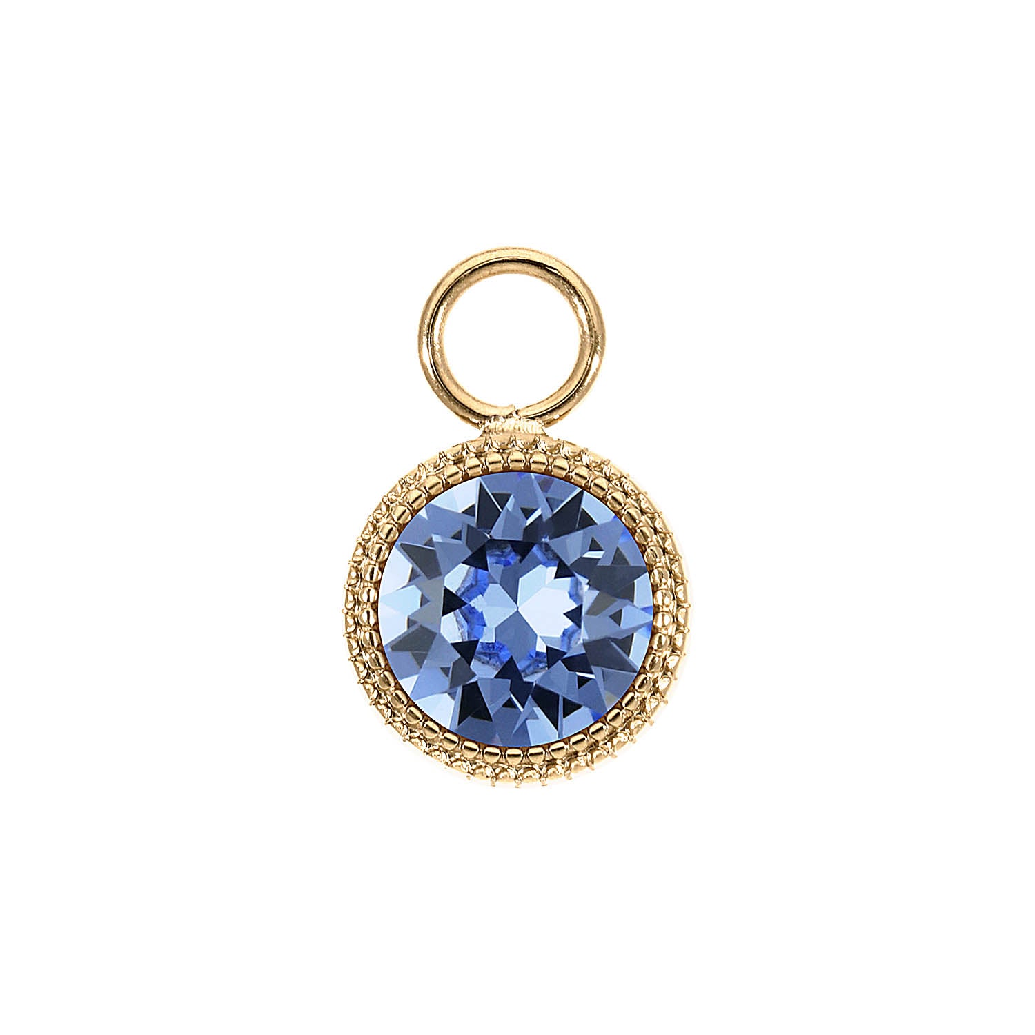 Fabero Charm 0.43" - Gold light sapphire