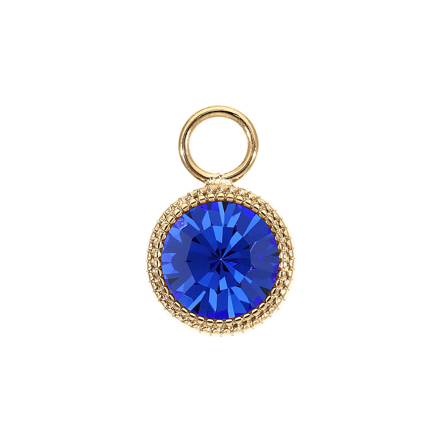 Fabero Charm 0.43" - Gold sapphire