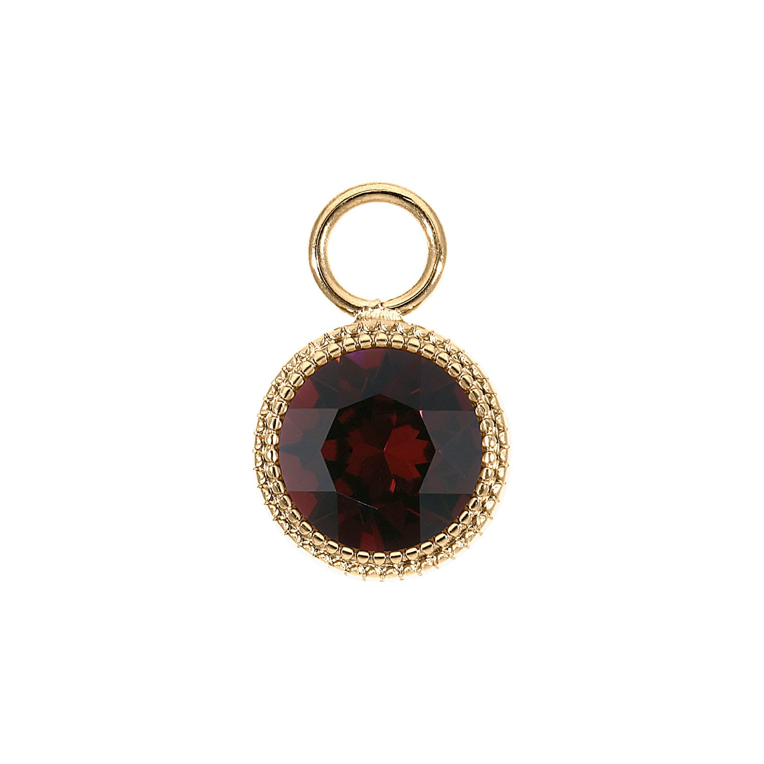 Fabero Charm 0.43" - Gold Burgundy