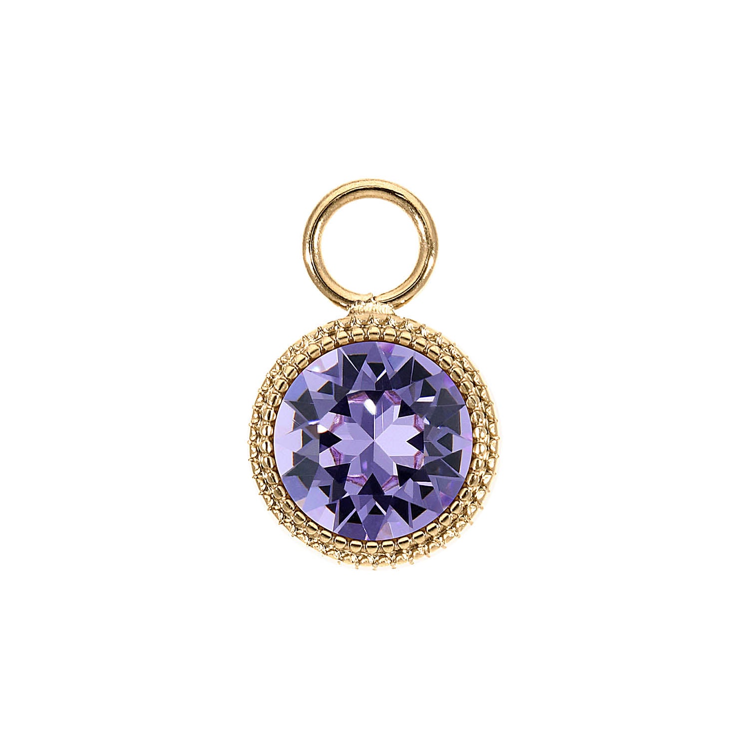 Fabero Charm 0.43" - Gold Violet