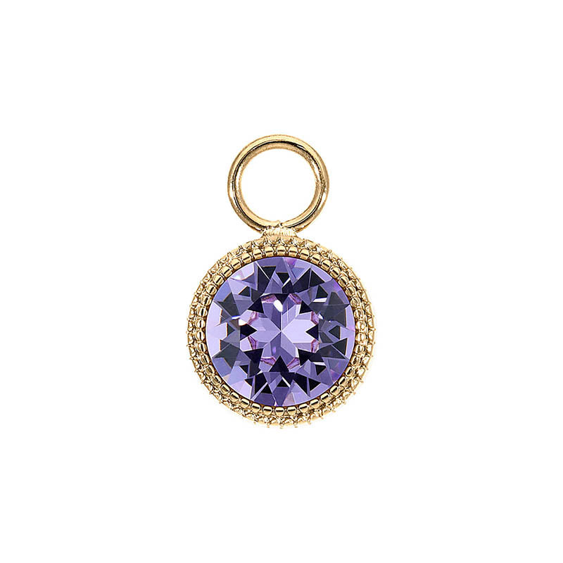 Fabero Charm 0.43" - Gold Violet