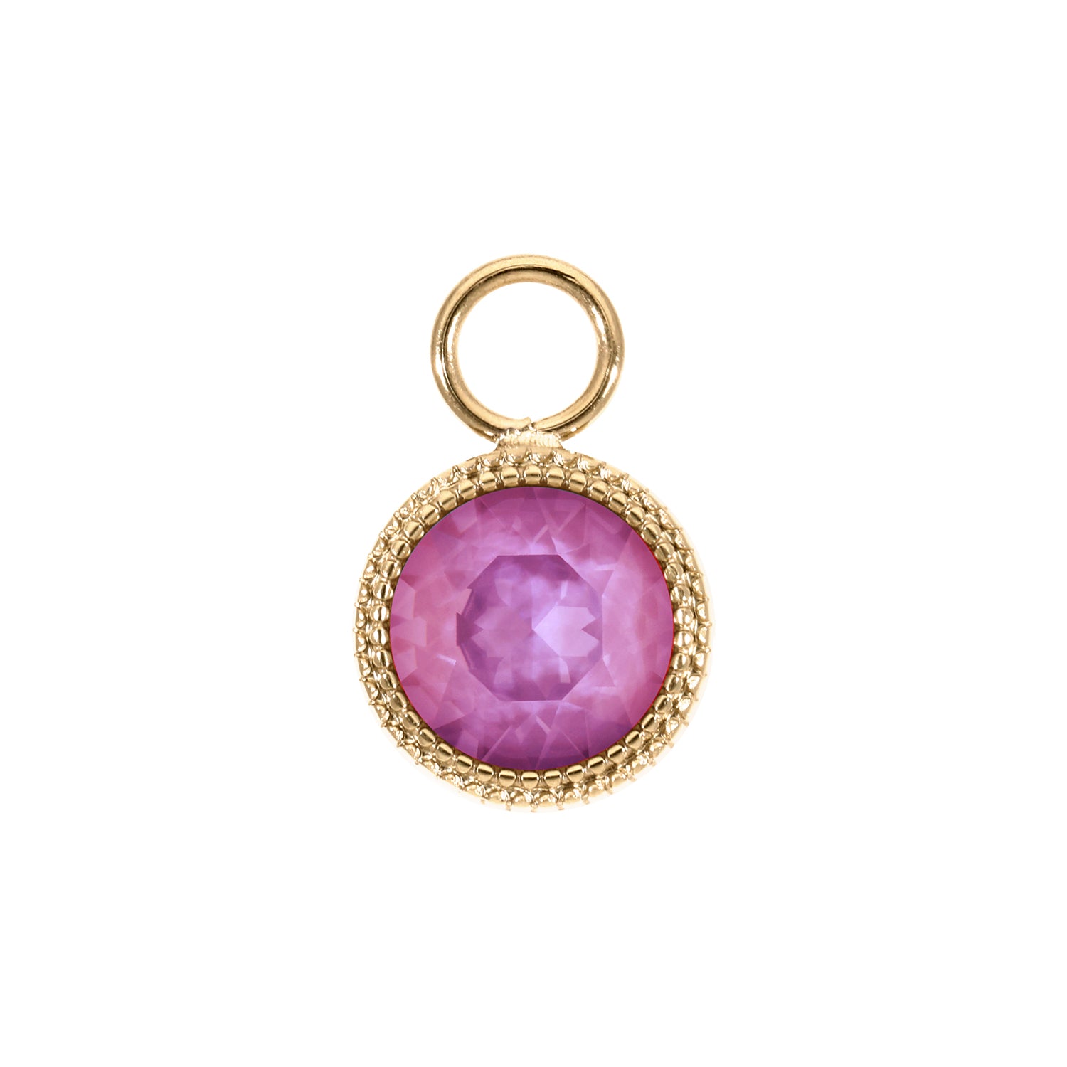 Fabero Charm 0.43" - Gold Crystal Orchid Ignite