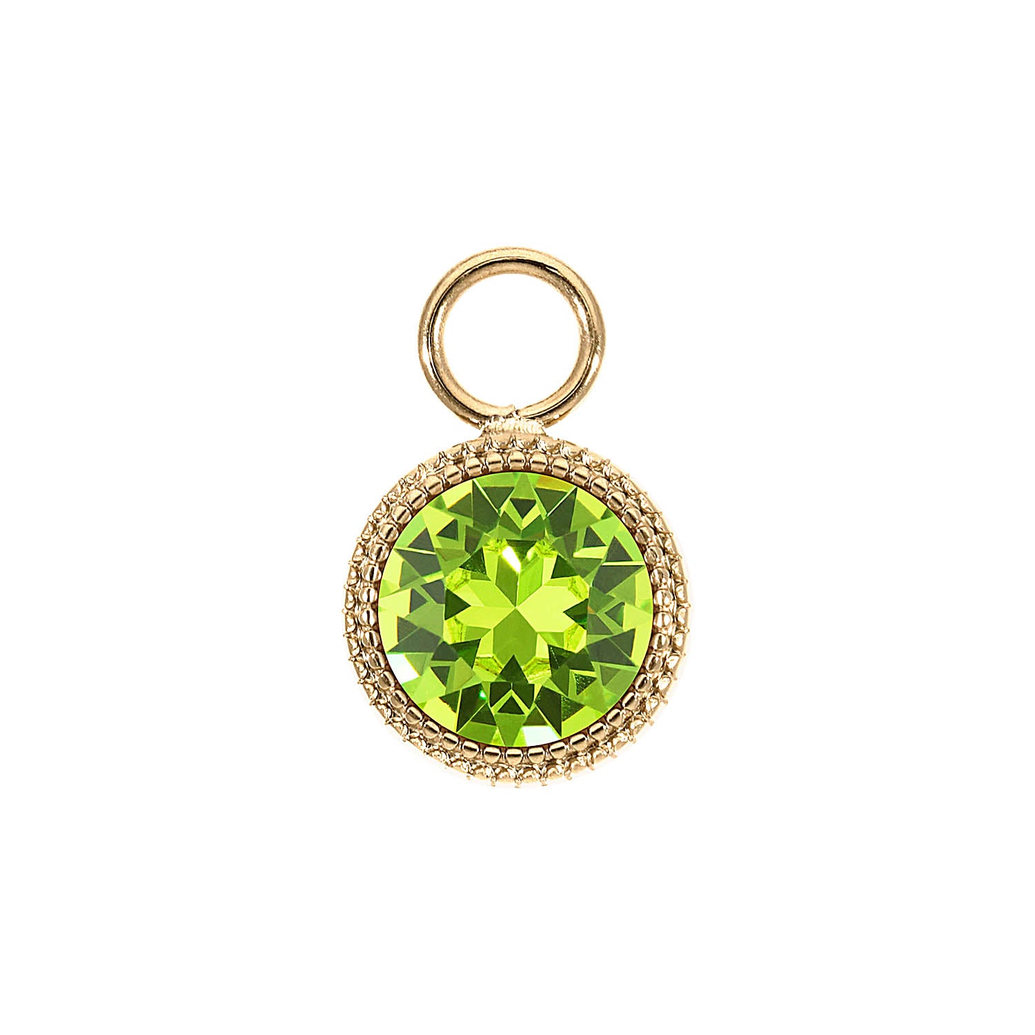 Fabero Charm 0.43" - Gold Citrus Green