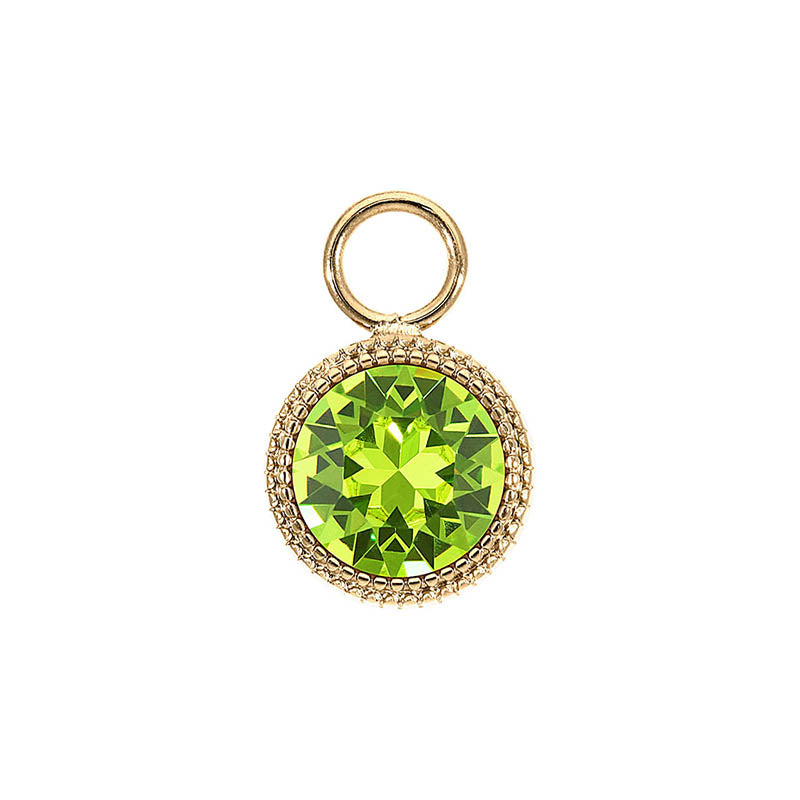 Fabero Charm 0.43" - Gold Citrus Green