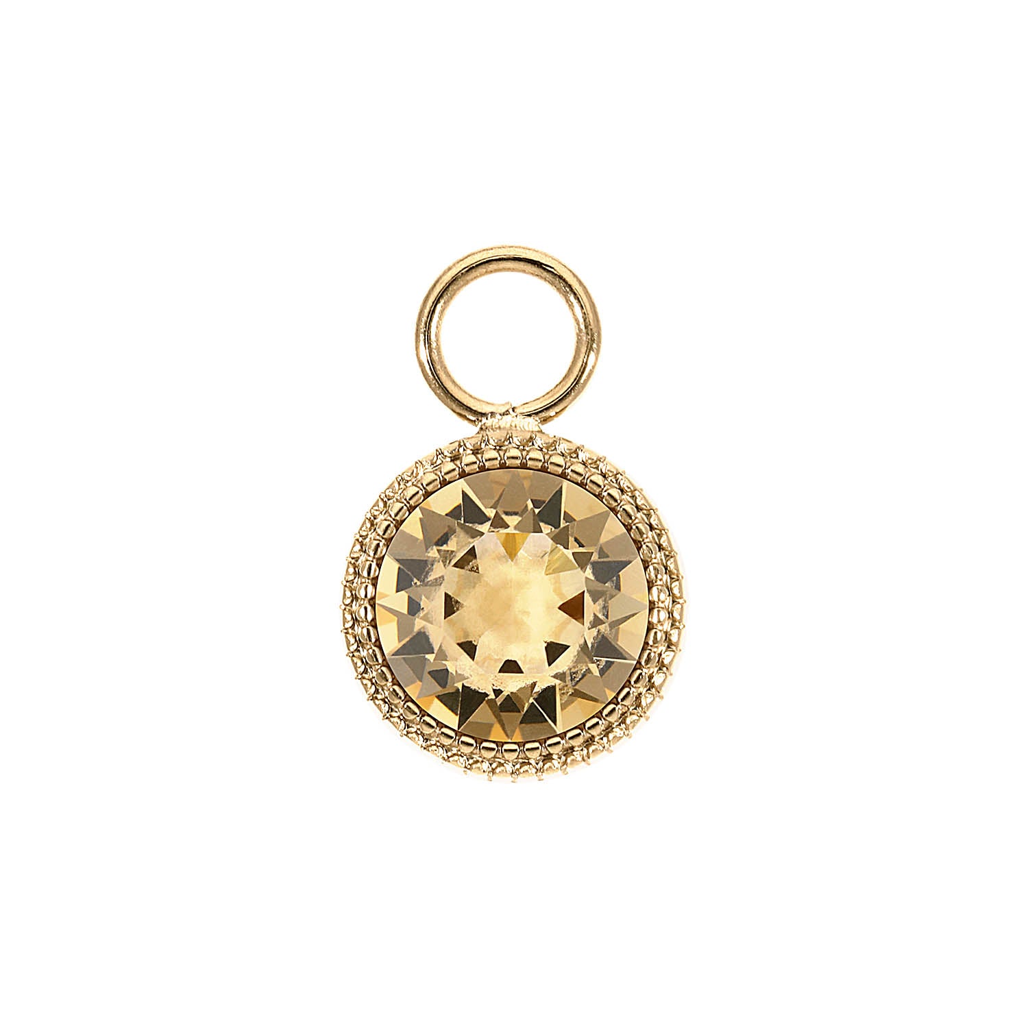 Fabero Charm 0.43" - Gold light colorado topaz ignite