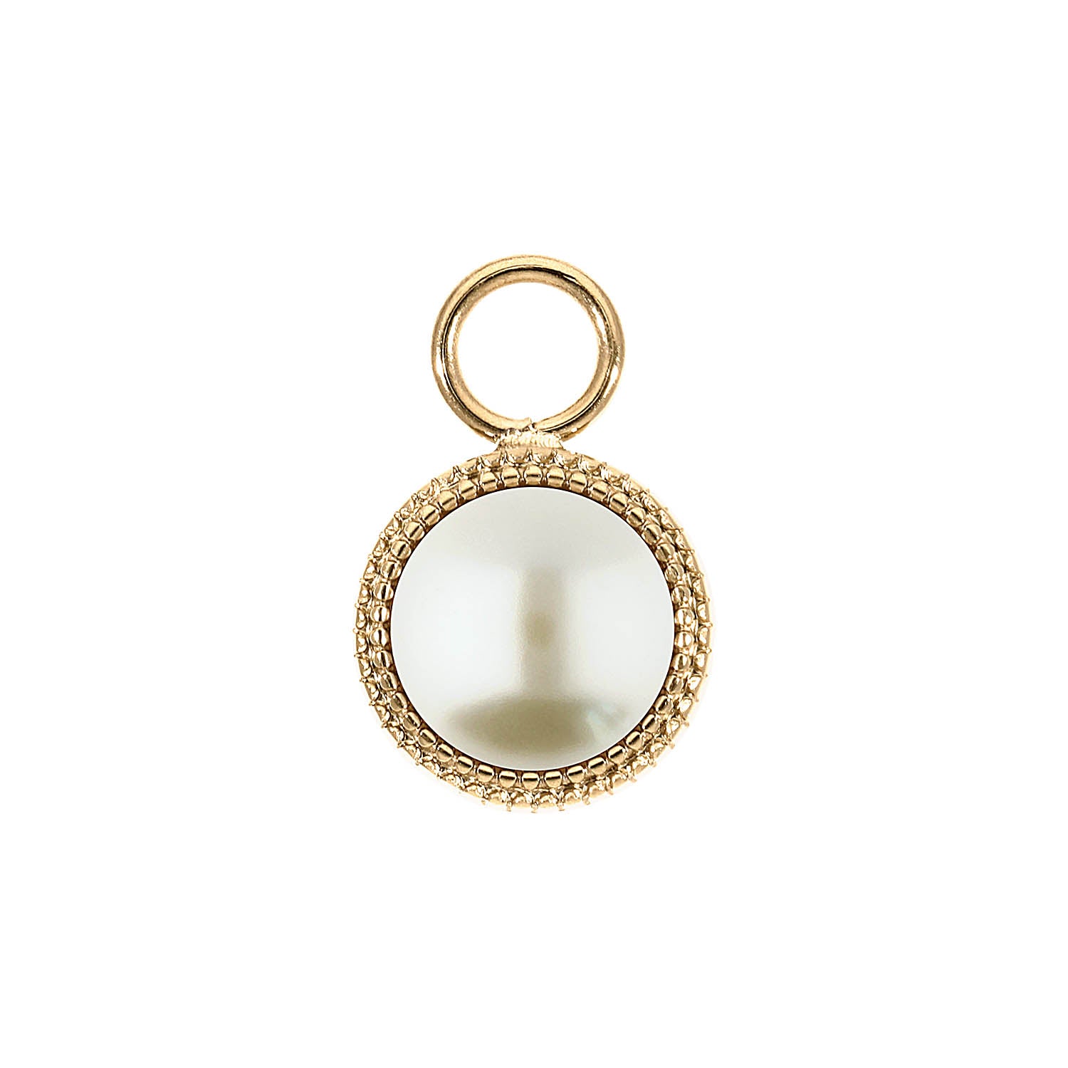 Fabero Charm 0.43" - Gold cream pearl