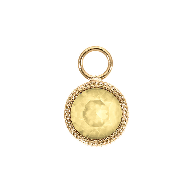 Fabero Charm 0.43" - Gold Recreated Dark Jonquil