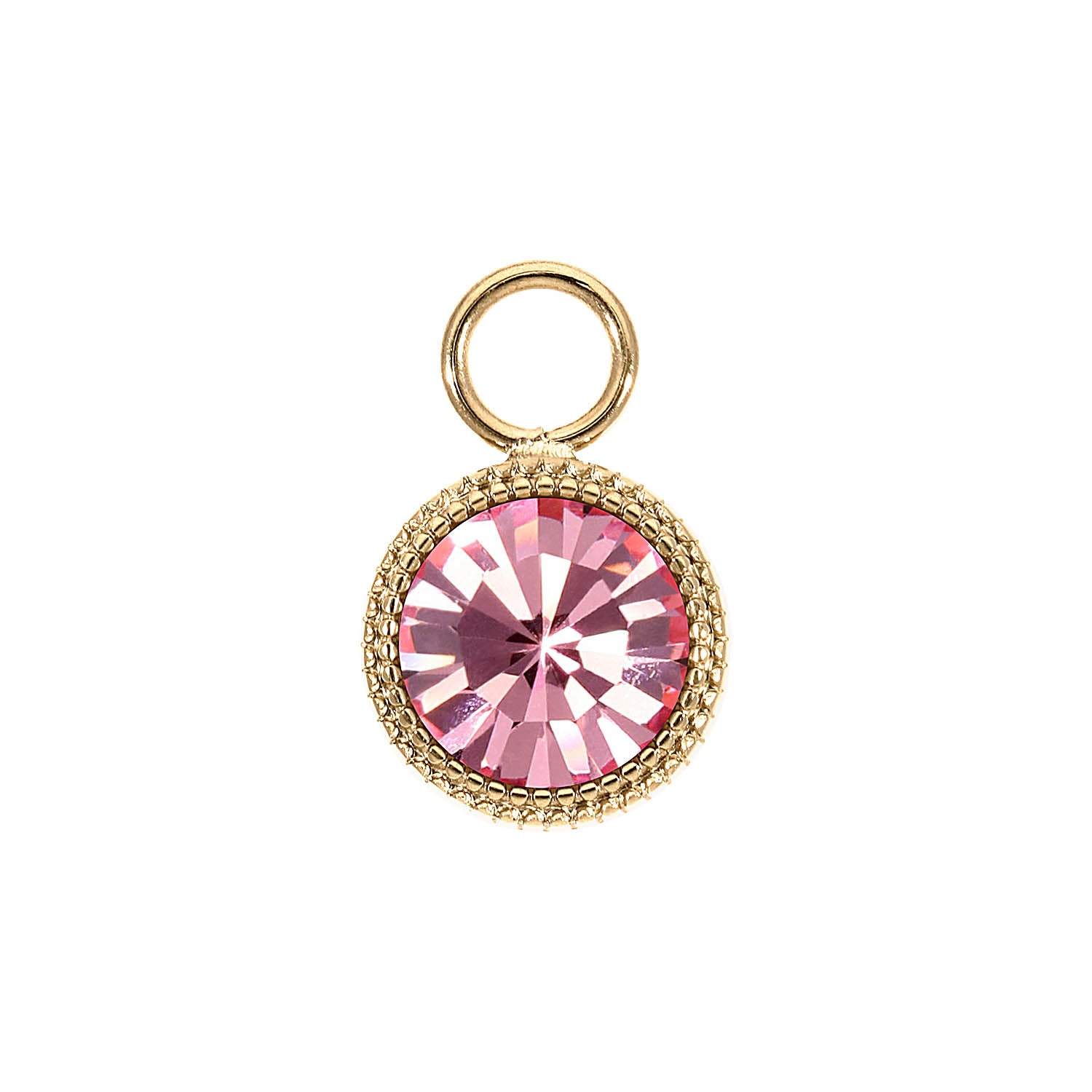 Fabero Charm 0.43" - Gold Light Rose