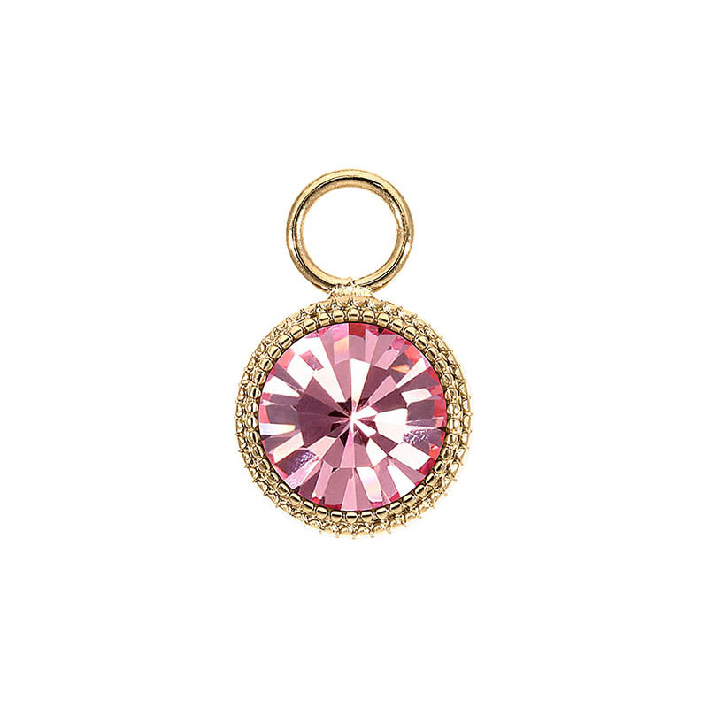 Fabero Charm 0.43" - Gold Light Rose