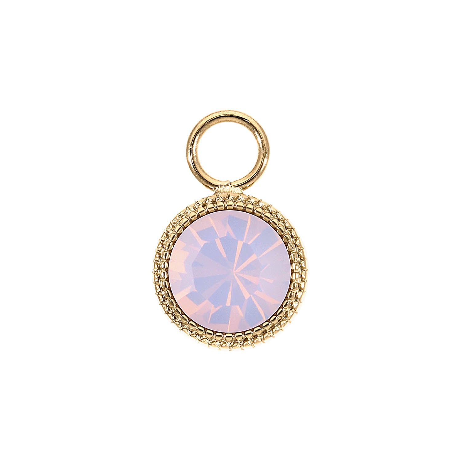 Fabero Charm 0.43" - Gold rose opal