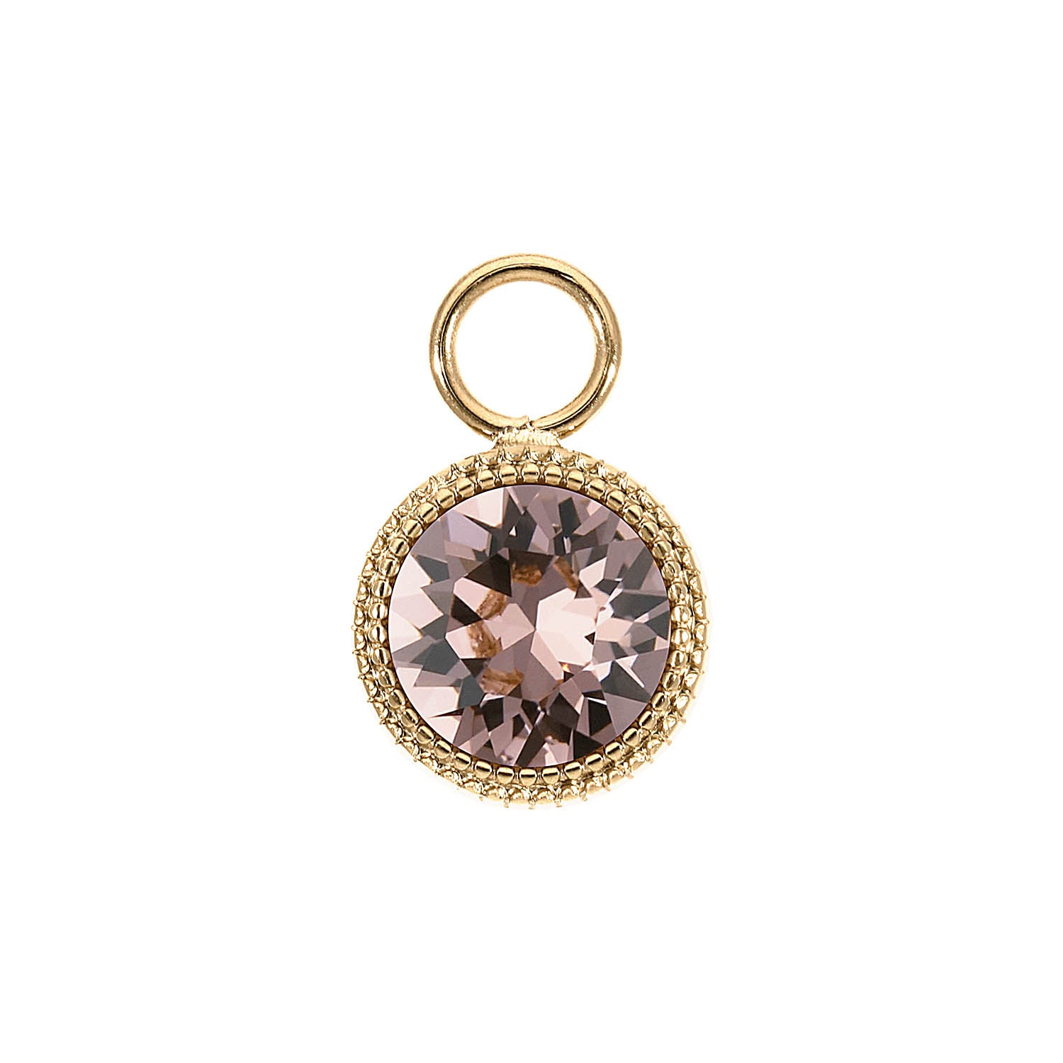 Fabero Charm 0.43" - Gold vintage rose