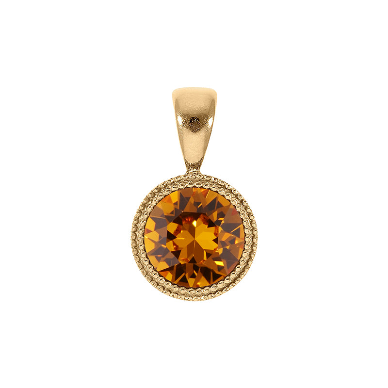 Fabero Pendant 0.43" - Gold Topaz