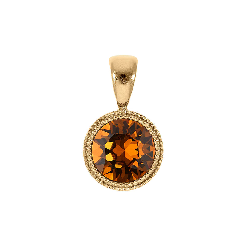 Fabero Pendant 0.43" - Gold light amber