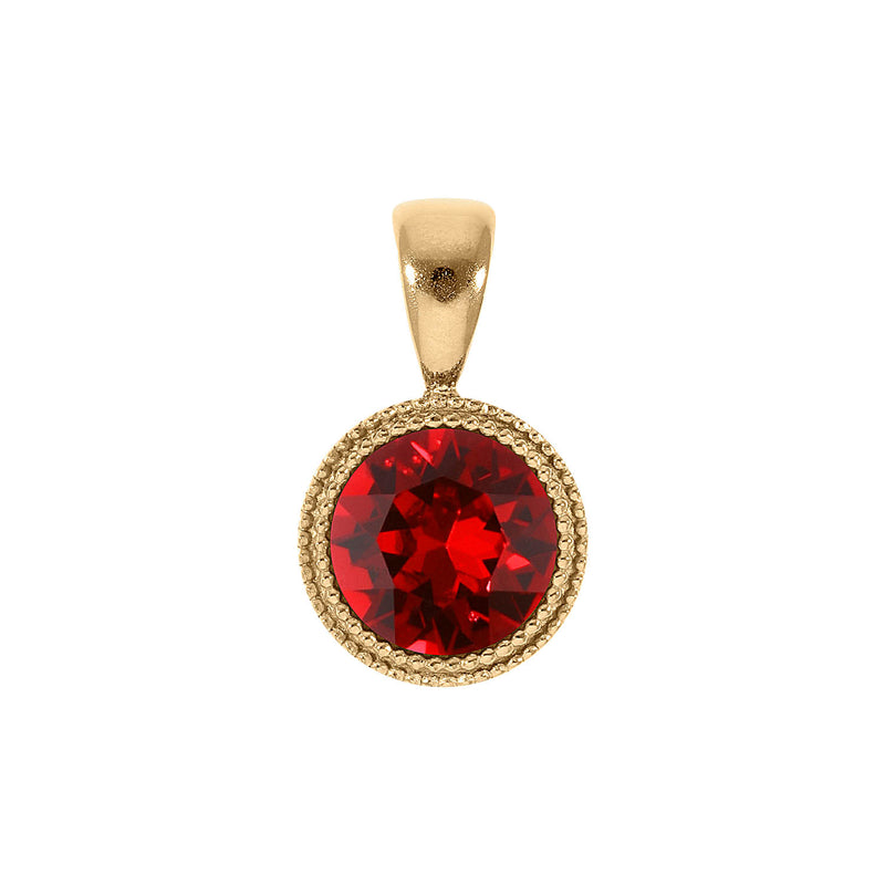 Fabero Pendant 0.43" - Gold scarlet