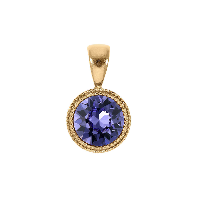 Fabero Pendant 0.43" - Gold tanzanite