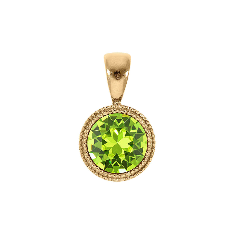 Fabero Pendant 0.43" - Gold Citrus Green
