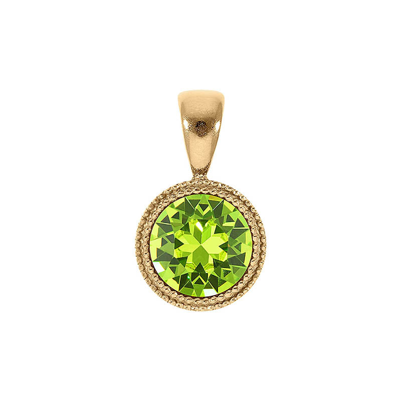 Fabero Pendant 0.43" - Gold Citrus Green