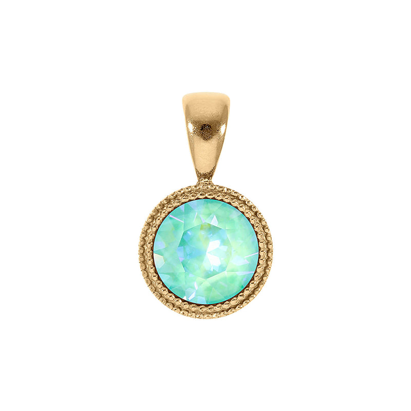 Fabero Pendant 0.43" - Gold silky sage delite