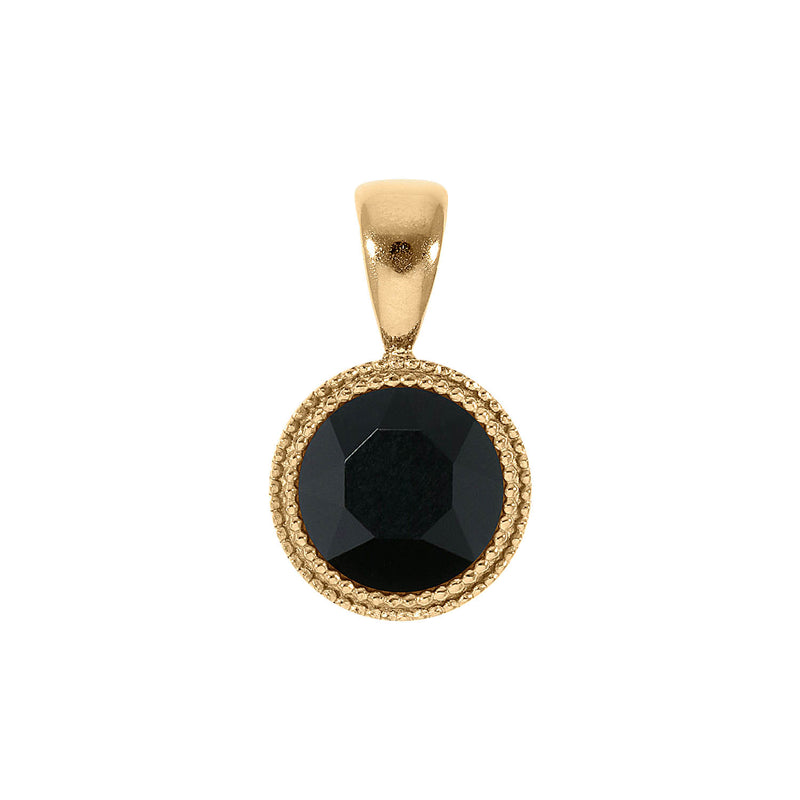 Fabero Pendant 0.43" - Gold jet