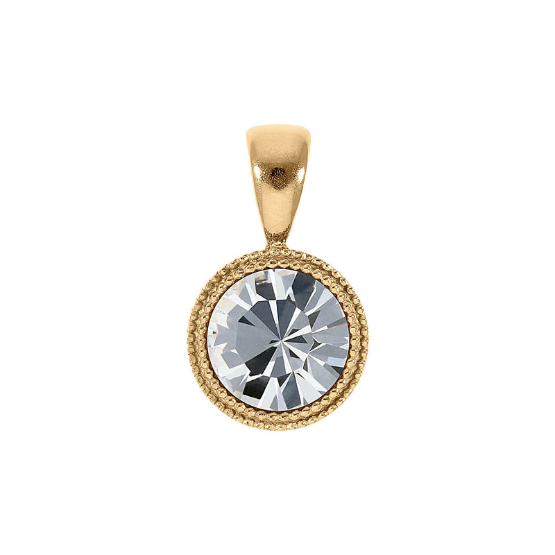 Fabero Pendant 0.43" - Gold crystal