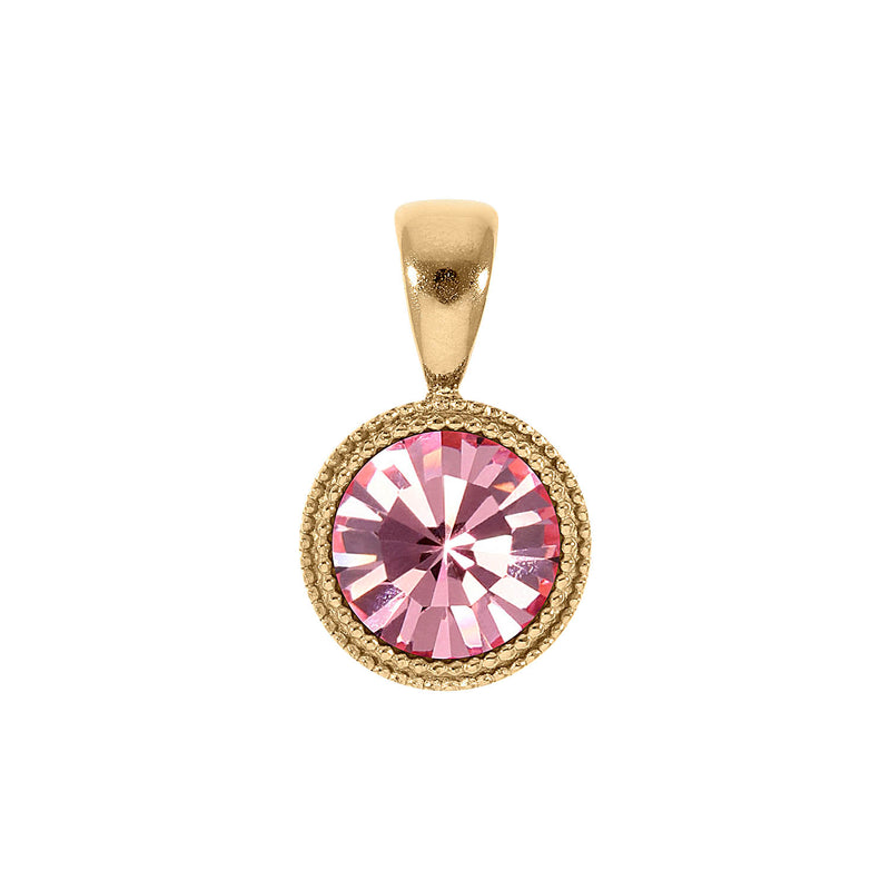 Fabero Pendant 0.43" - Gold Light Rose