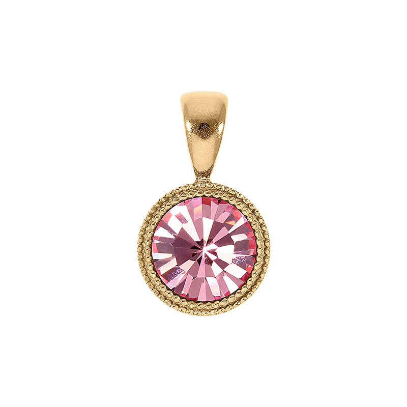 Fabero Pendant 0.43" - Gold Light Rose