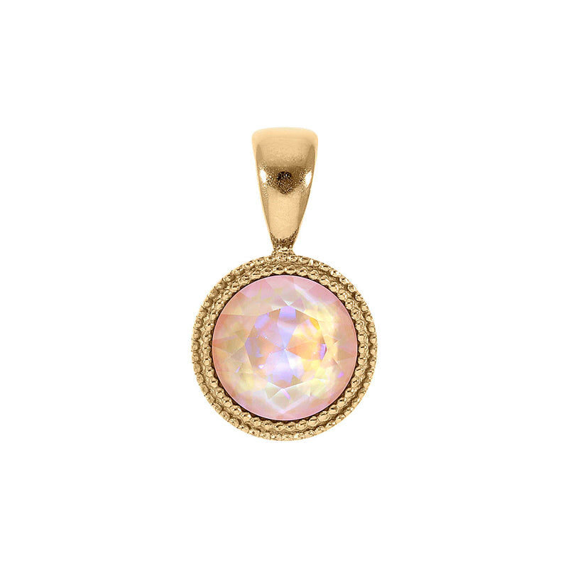 Fabero Pendant 0.43" - Gold dusty pink delite