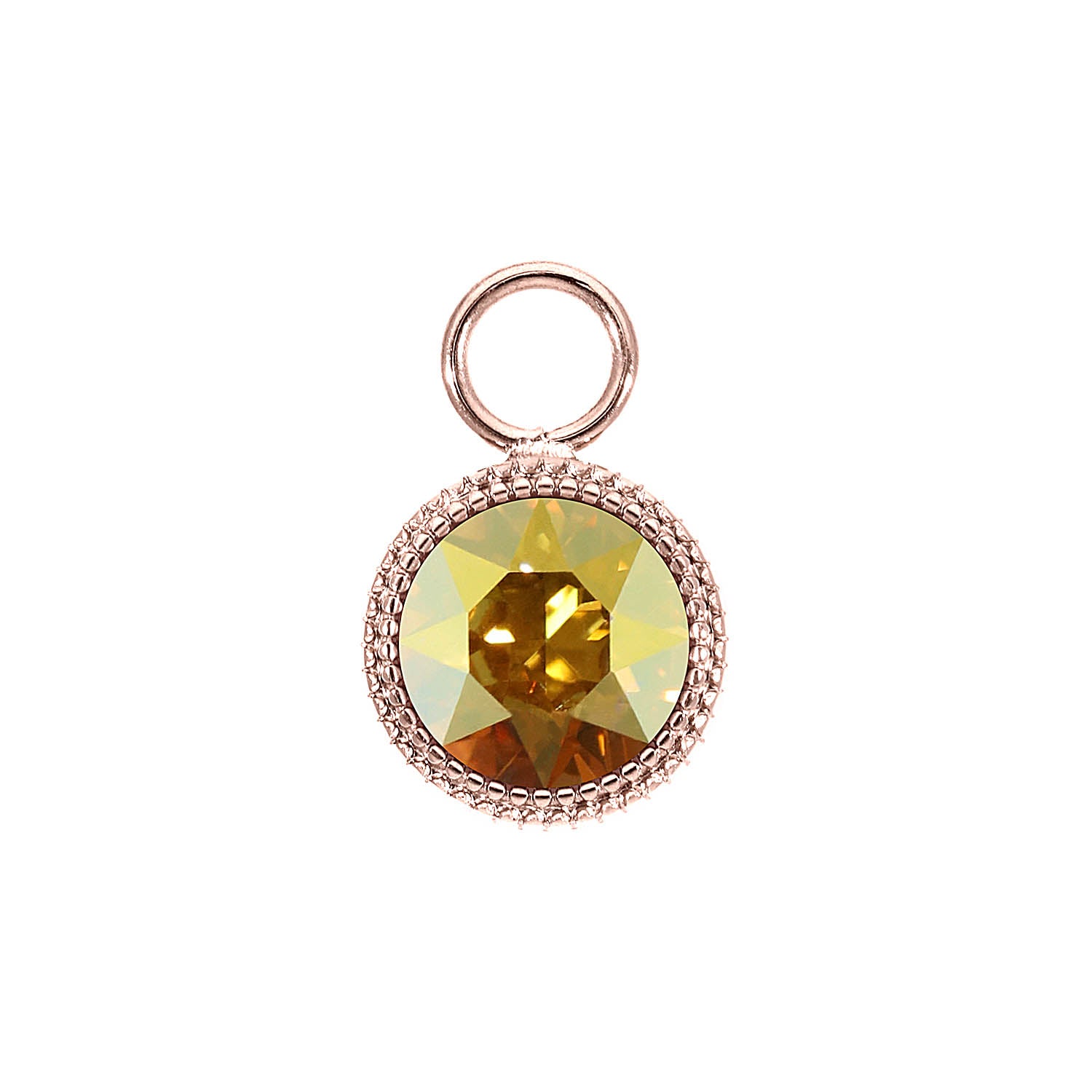 Fabero Charm 0.43" - Rose Gold metallic sunshine