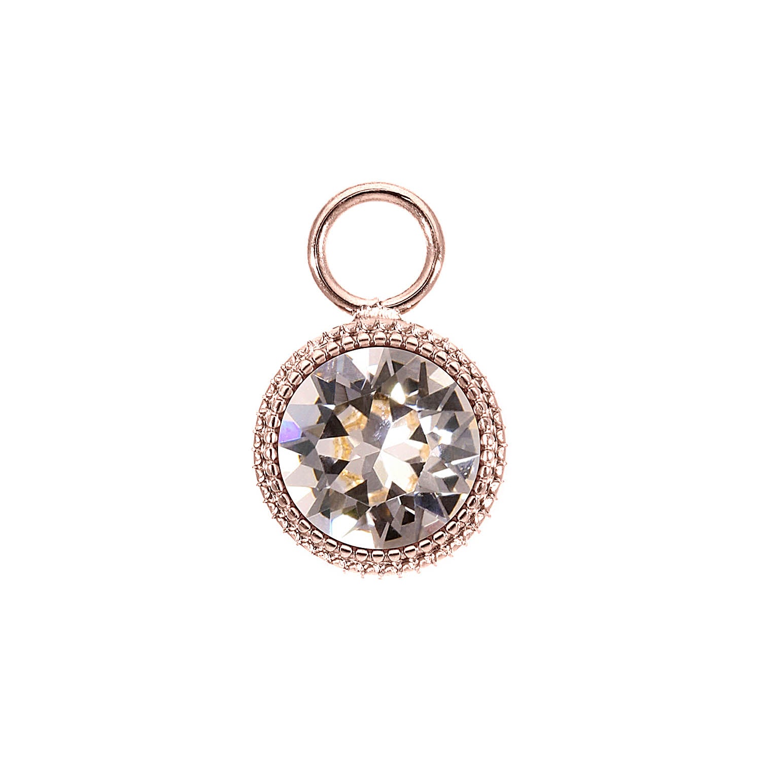 Fabero Charm 0.43" - Rose Gold silk