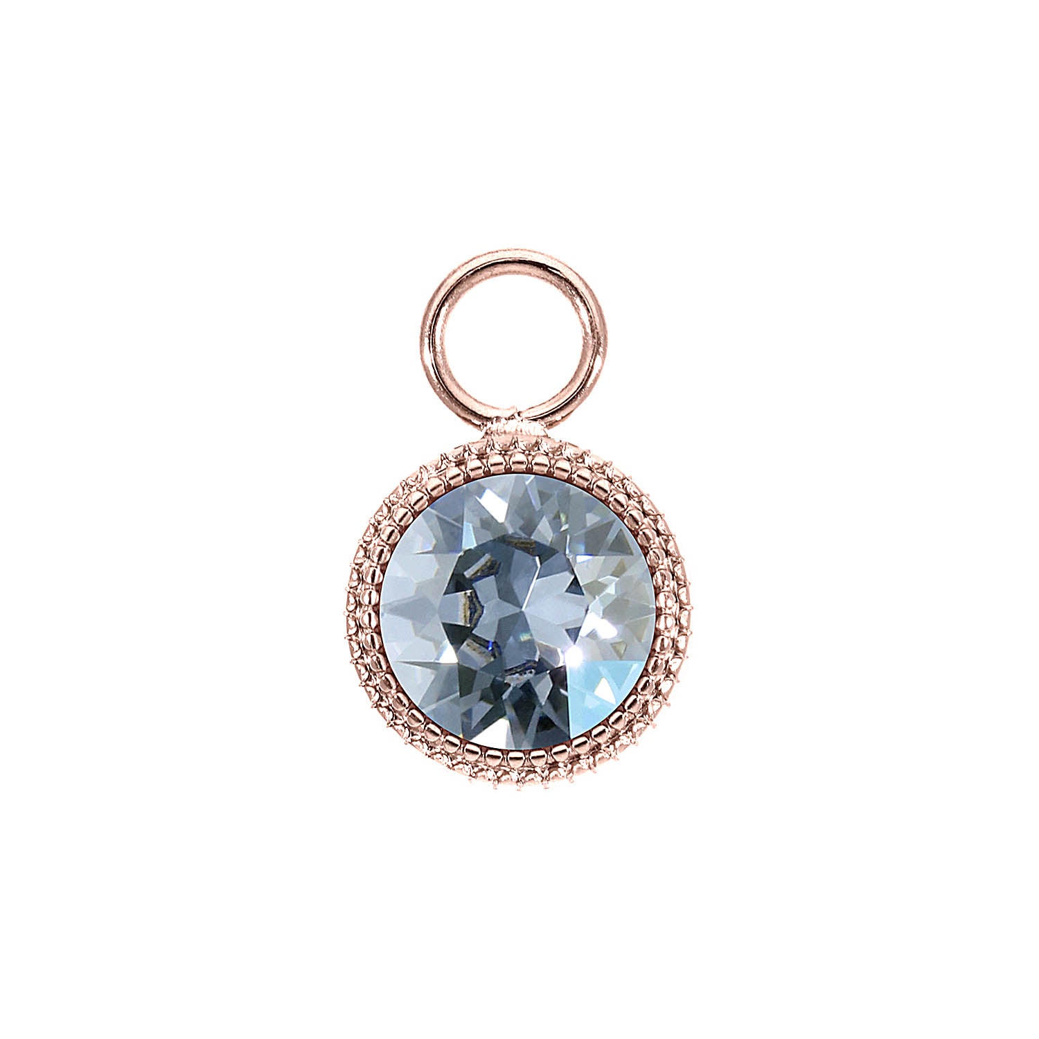 Fabero Charm 0.43" - Rose Gold blue shade