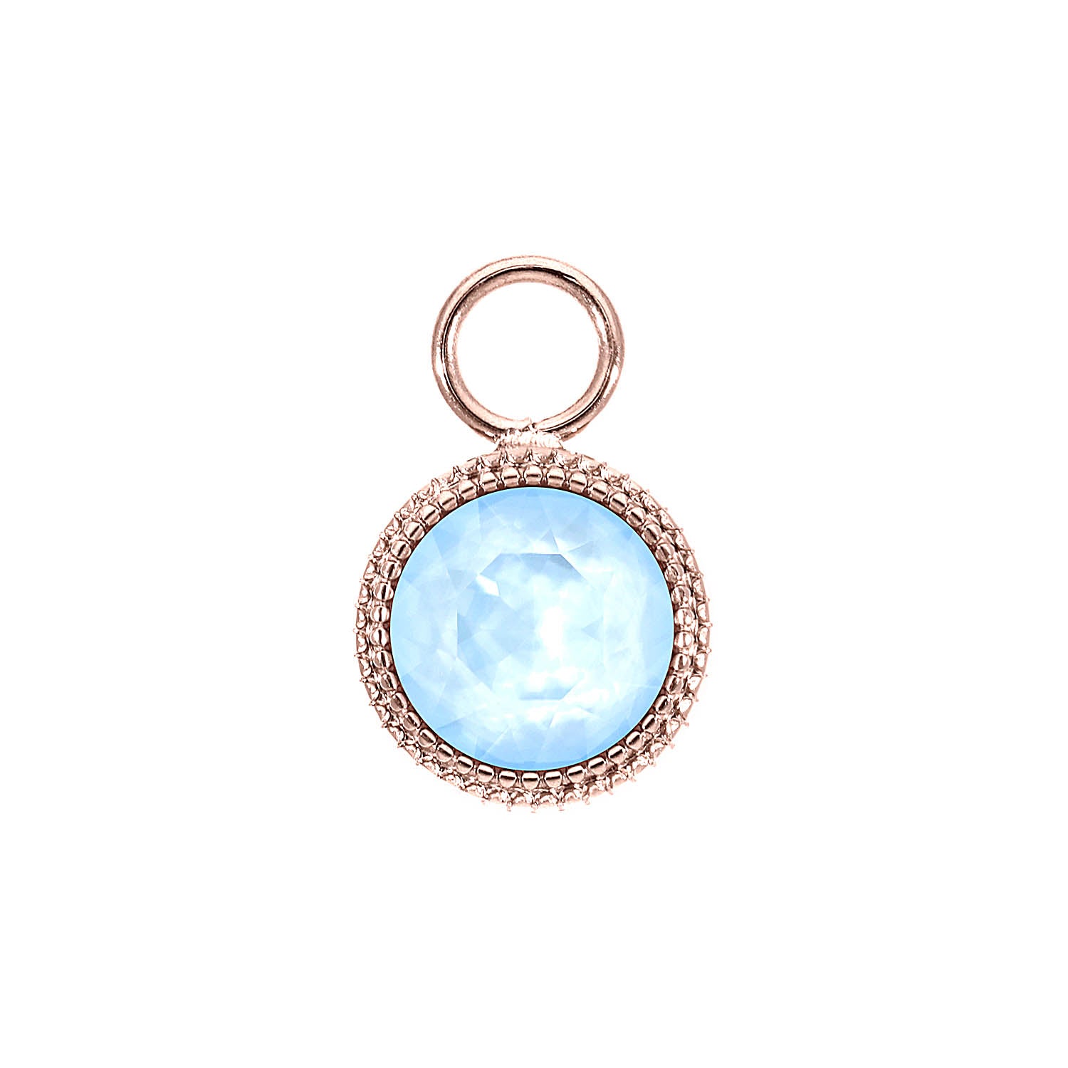 Fabero Charm 0.43" - Rose Gold crystal sky ignite