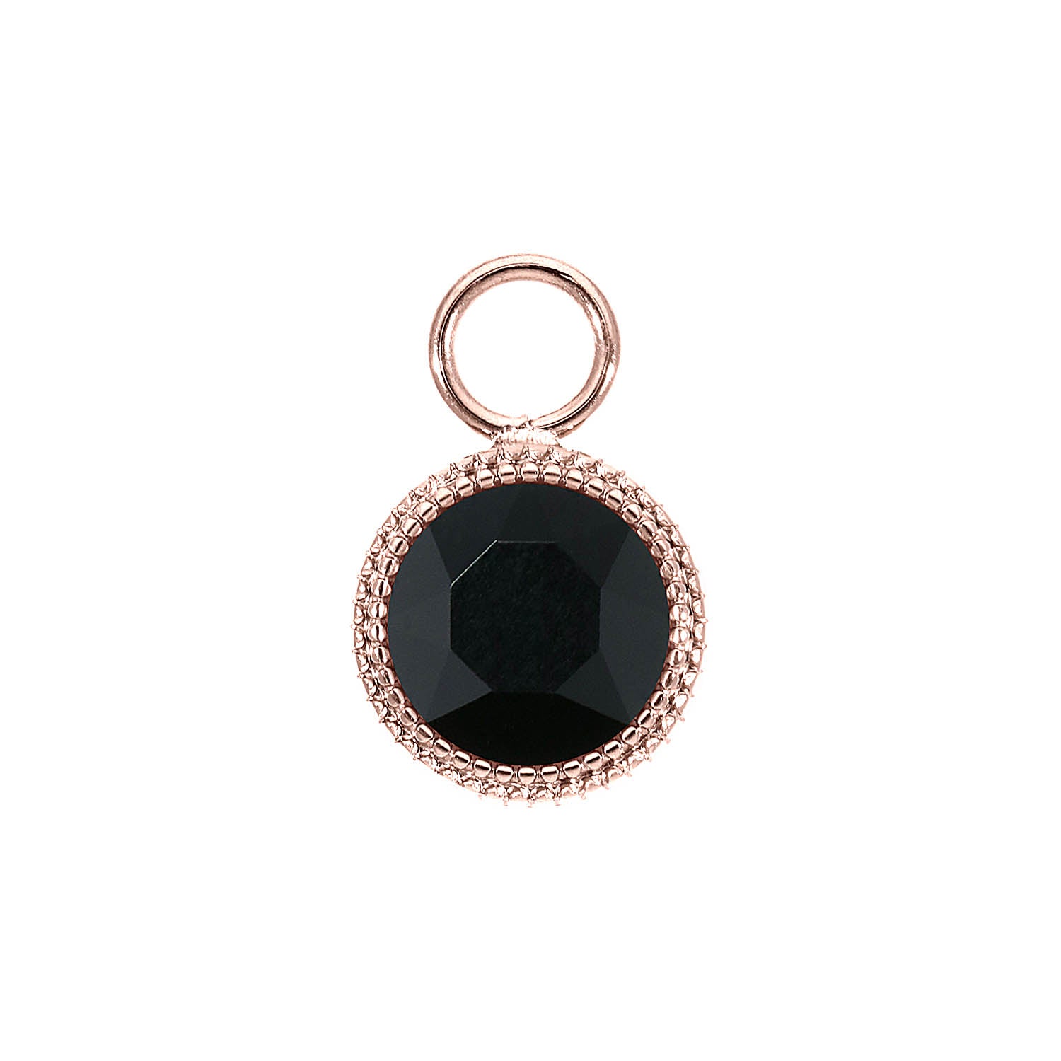 Fabero Charm 0.43" - Rose Gold jet