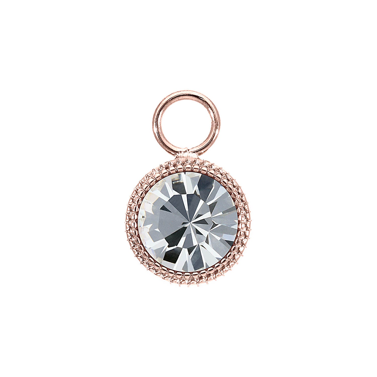 Fabero Charm 0.43" - Rose Gold crystal