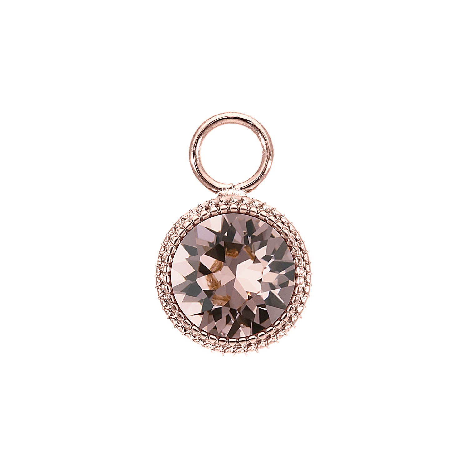 Fabero Charm 0.43" - Rose Gold vintage rose
