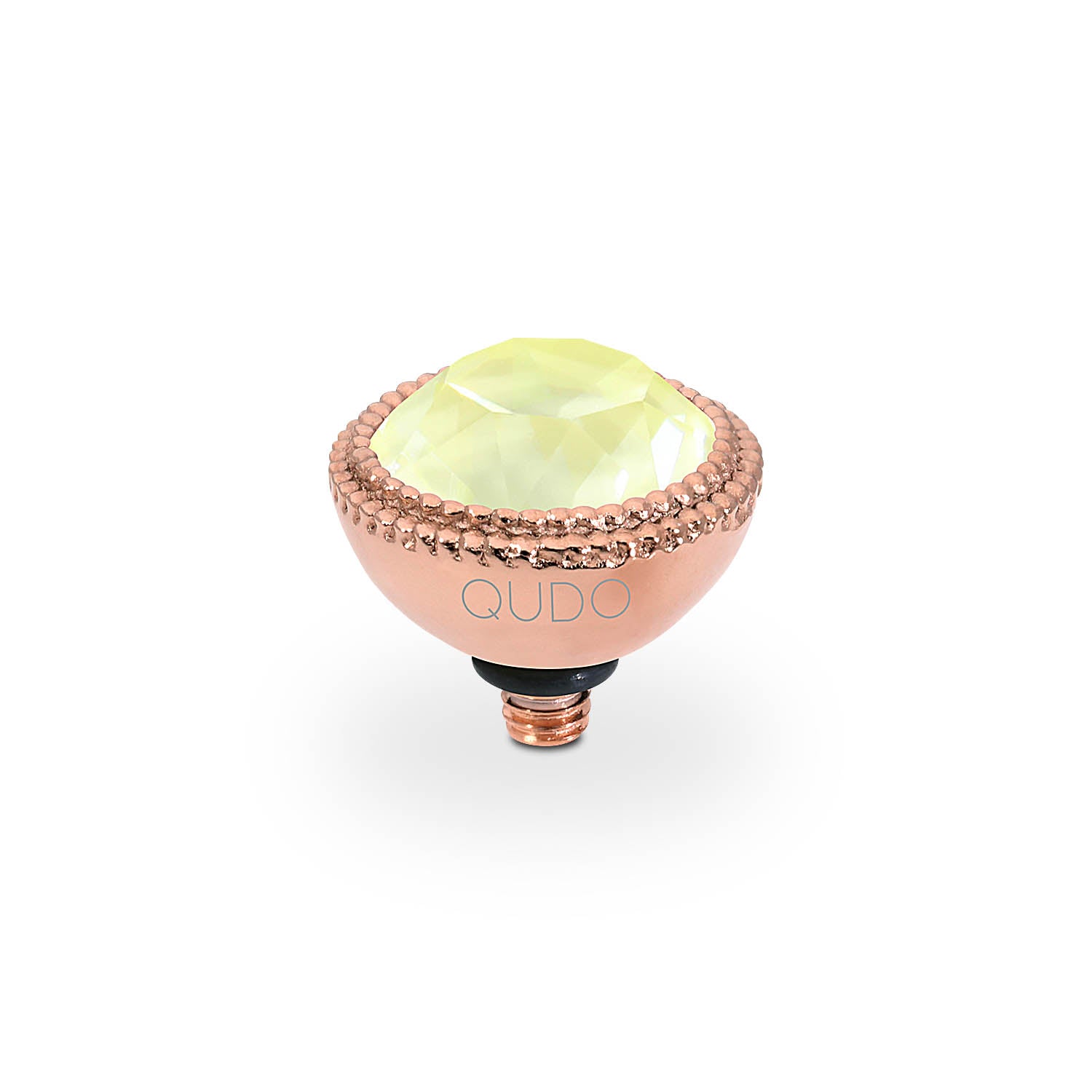 Fabero Top 0.43" - Rose Gold crystal soft yellow ignite