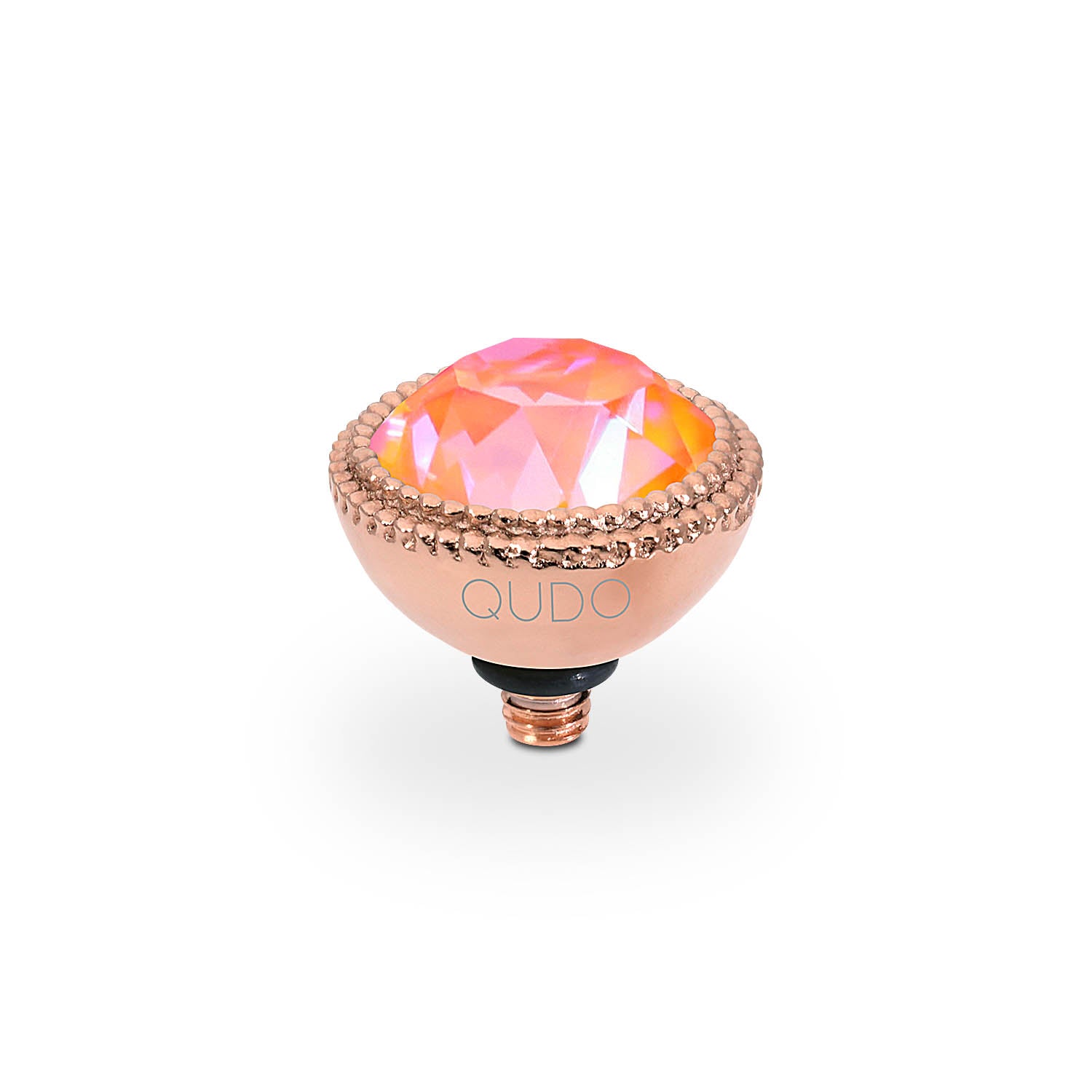 Fabero Top 0.43" - Rose Gold crystal orange glow delite