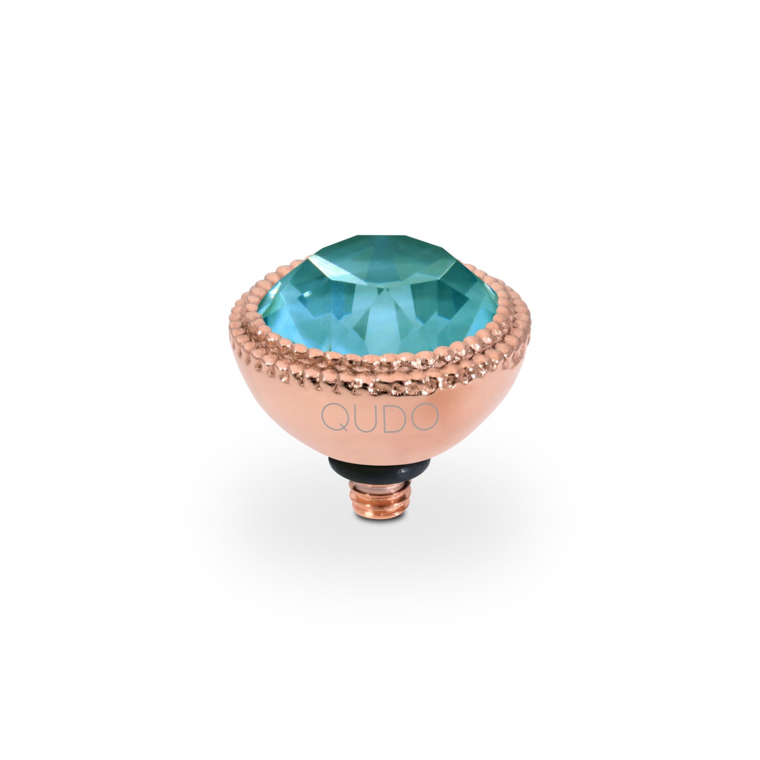 Fabero Top 0.43" - Rose Gold Crystal Pine Green Ignite