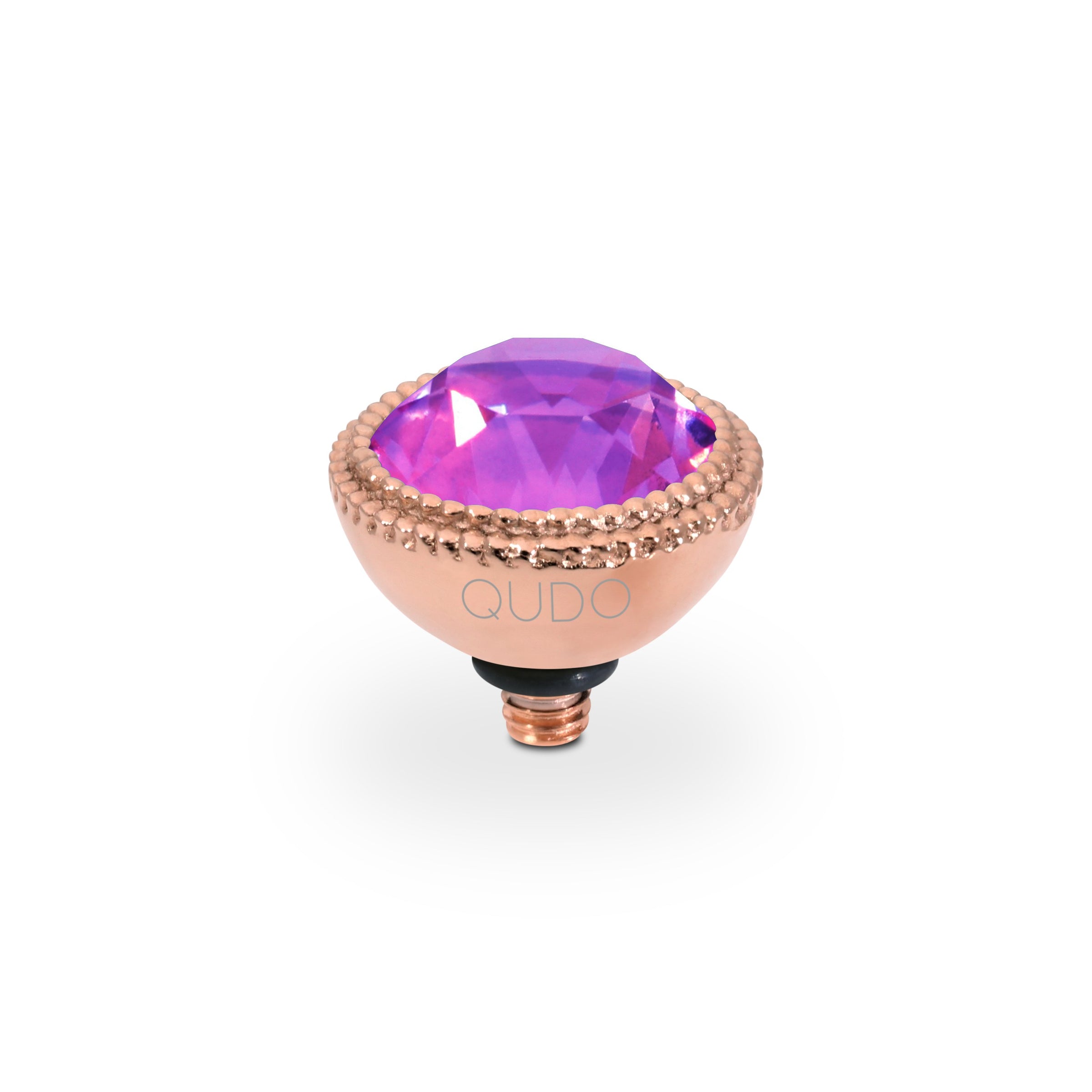 Fabero Top 0.43" - Rose Gold Crystal Electric Violet Ignite