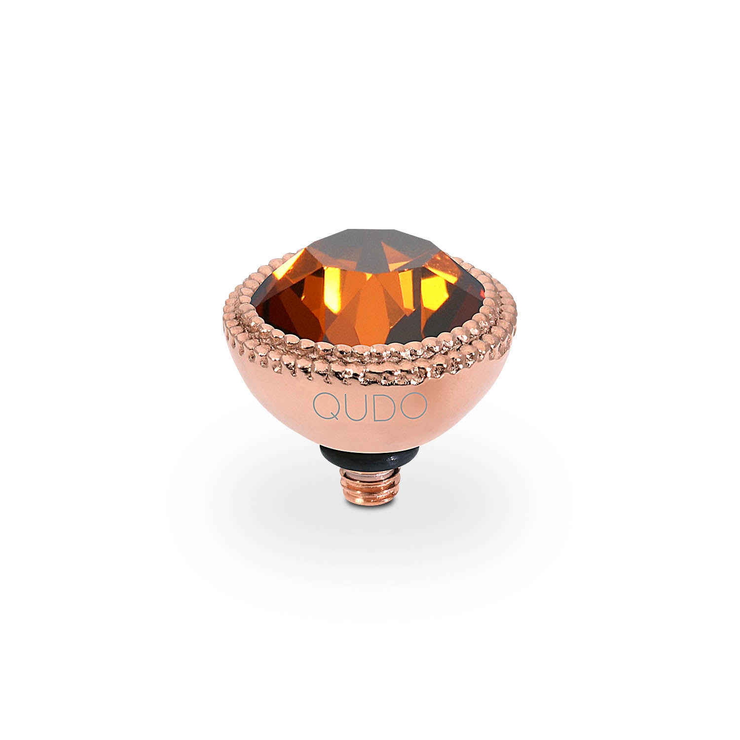 Fabero Top 0.43" - Rose Gold smoked amber