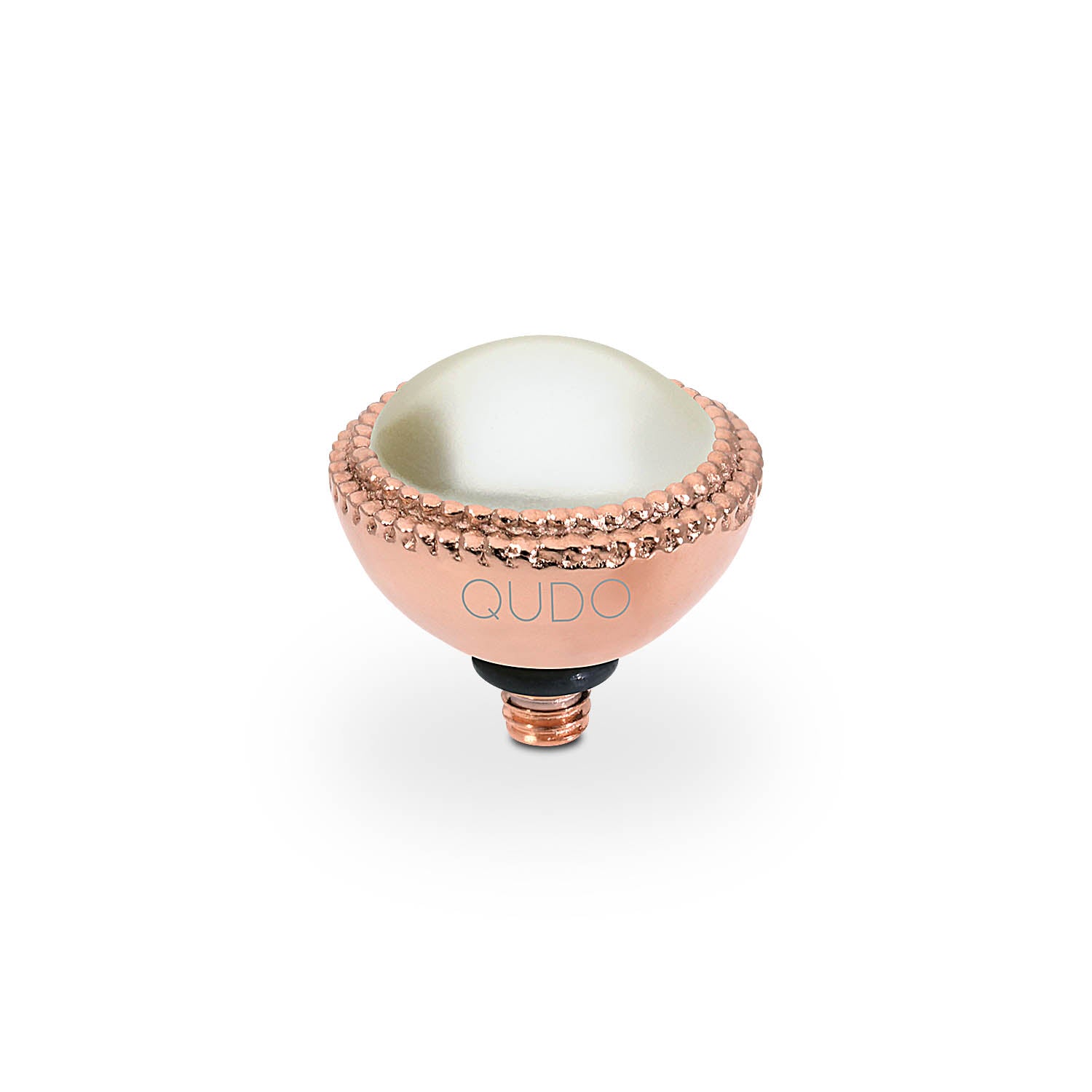 Fabero Top 0.43" - Rose Gold cream pearl