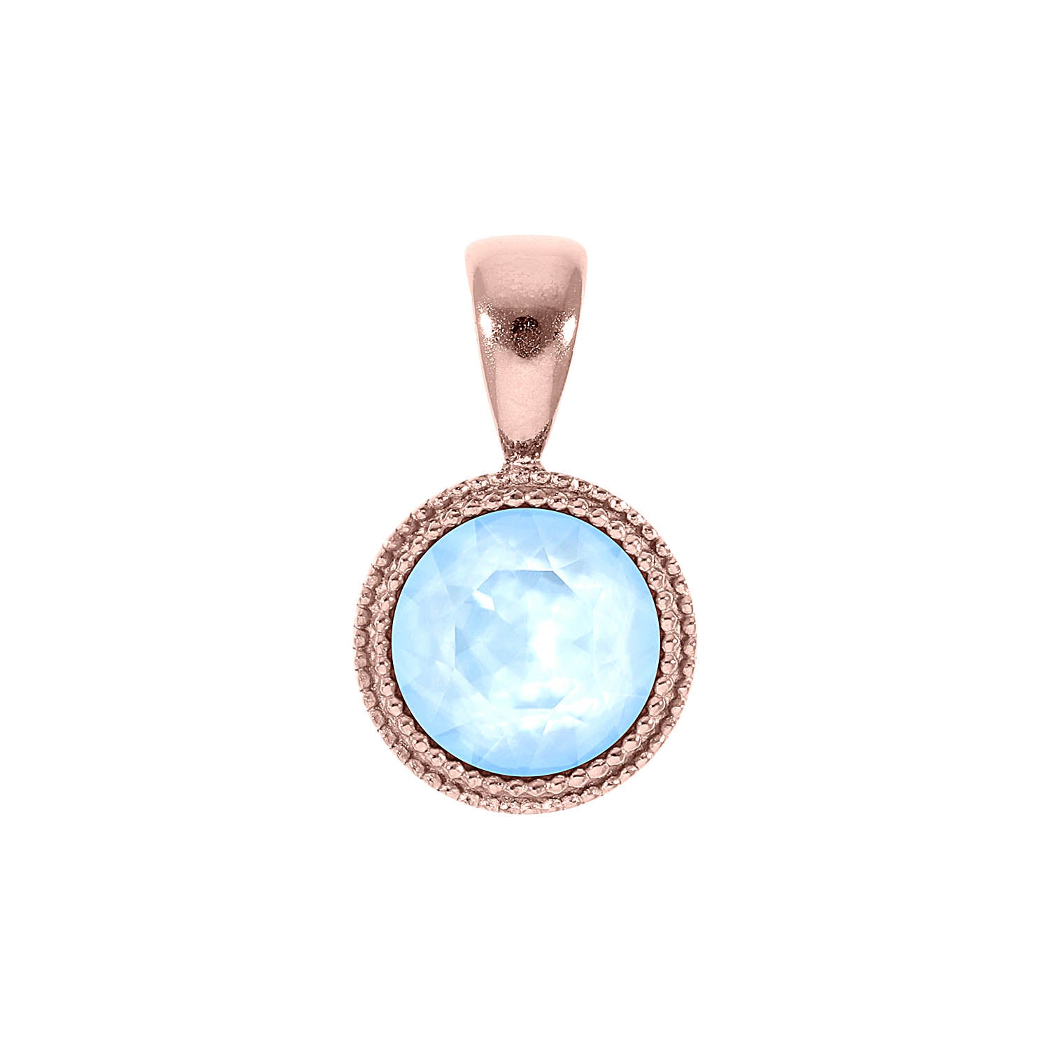 Fabero Pendant 0.43" - Rose Gold crystal sky ignite