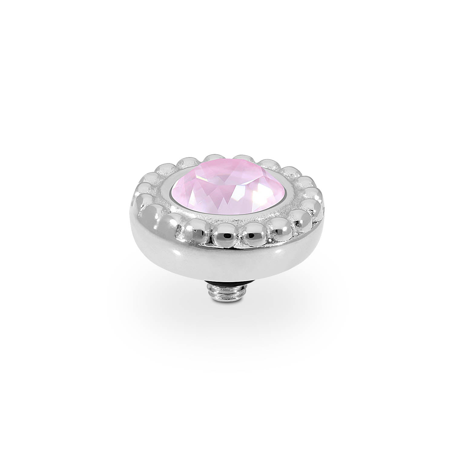 Ghiare Top 0.43" - Silver crystal soft rose ignite