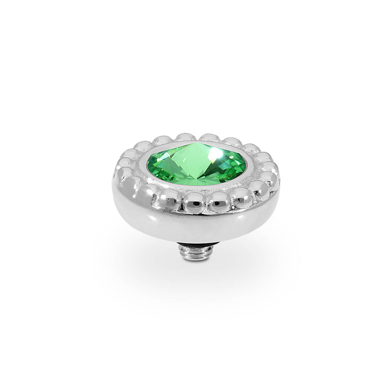 Ghiare Top 0.43" - Silver peridot