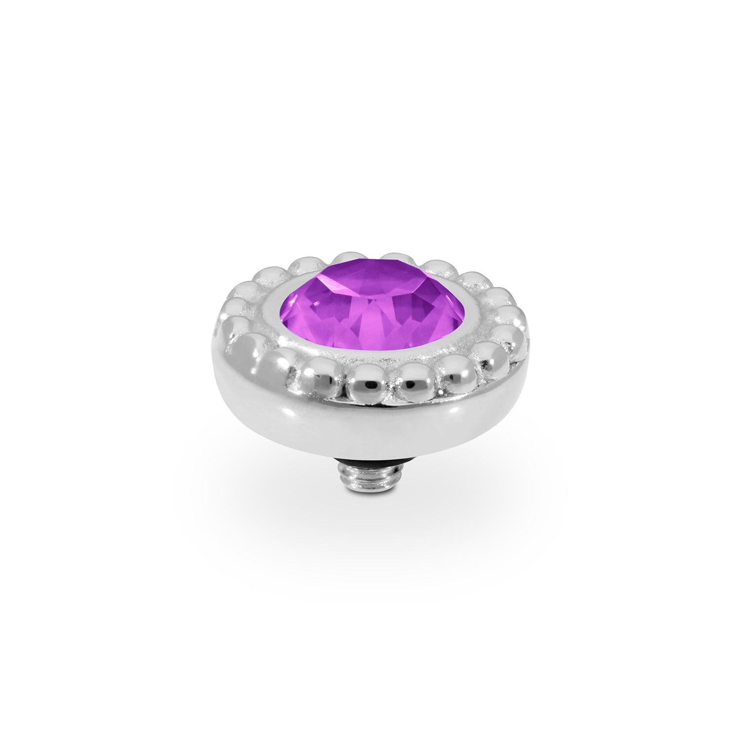 Ghiare Top 0.43" - Silver Crystal Electric Violet Ignite